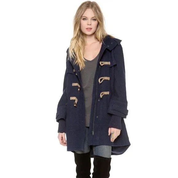 Free People Toggle Wool Coat - Picture 1 of 15